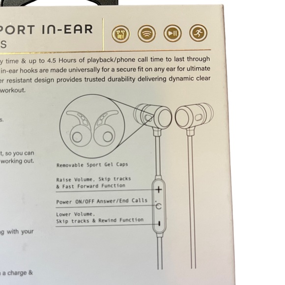 SOUNDBOUND WIRELESS SPORT IN-EAR EARBUDS - NIB! - Picture 6 of 7